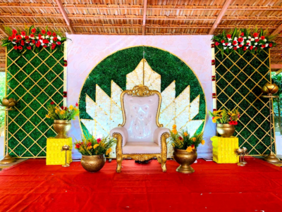 Lotus Royale Seemantham Backdrop