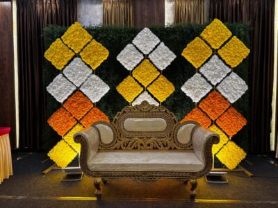 Diamond Bloom Baby Shower Backdrop