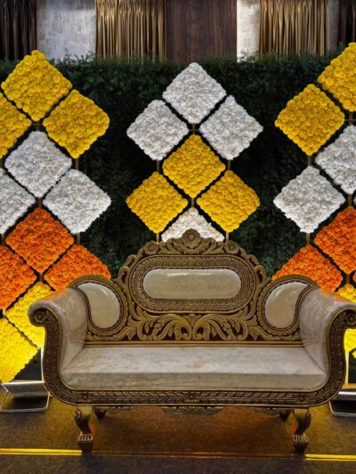 Diamond Bloom Baby Shower Backdrop