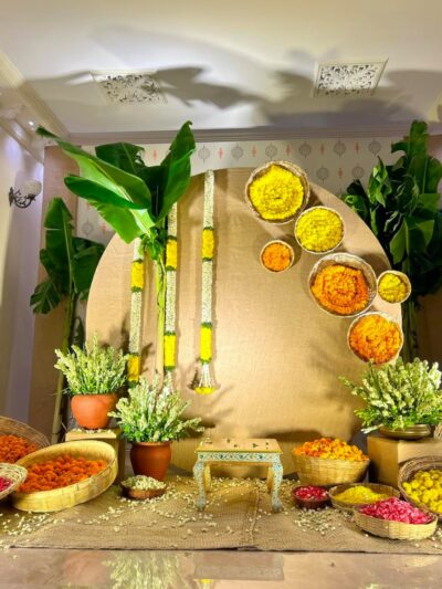 Floral Harvest Stage Decor