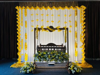 The Golden Marigold Cradle Decor