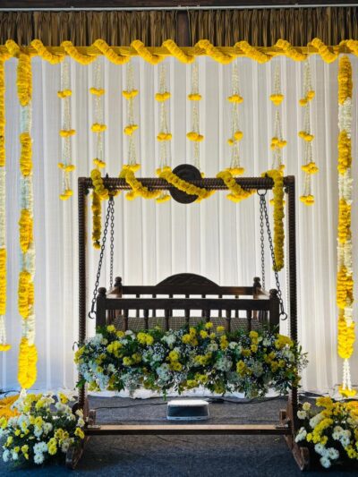The Golden Marigold Cradle Decor