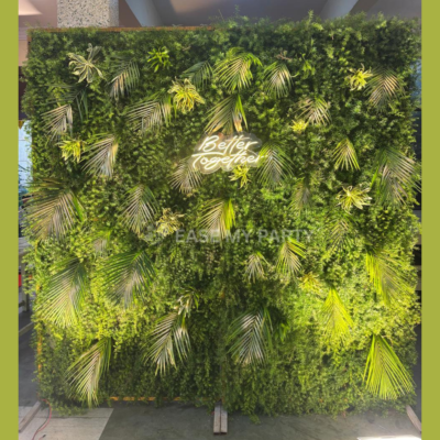 The Tropical Jungle Green Wall for Engagement - Bangalore