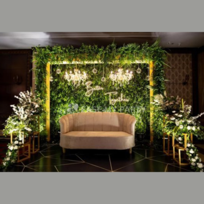 Luxury Dense Foliage Greenery Backdrop Stage Decor – Bangalore