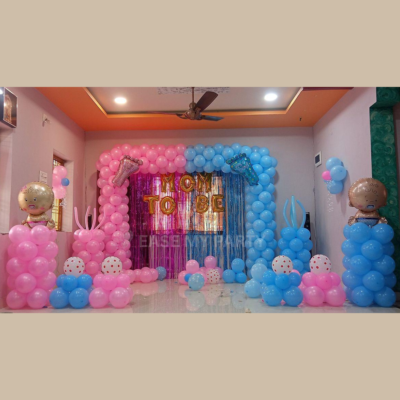 Grand Pink & Blue Mom-to-Be Baby Shower Decoration – Bangalore