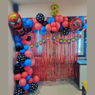 Action-Packed Spiderman Theme Birthday Decoration – Bangalore
