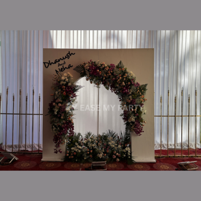 Contemporary White Solid wooden Arch Decor – Bangalore