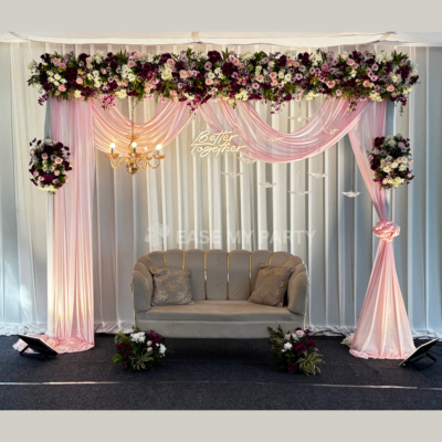 Classic Pastel Pink Engagement Decor – Bangalore