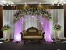 Lavender Pastel Floral Engagement Decor in Bangalore