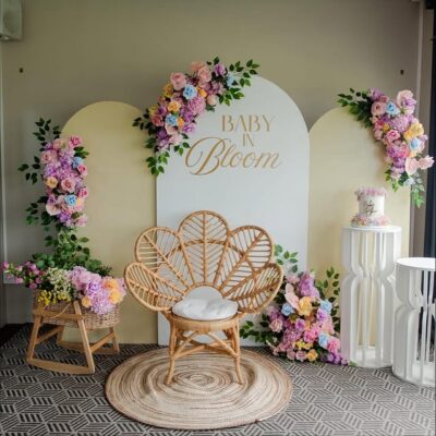 Baby in Bloom Pastel Boho Baby Shower Decoration in Bangalore