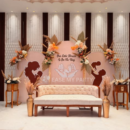 Boho Peach Floral Baby Shower Decoration in Bangalore – "Our Little Miracle"