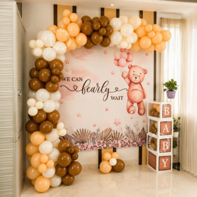 Teddy Bear Baby Shower Balloon Decoration Bangalore