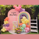 Pastel Rainbow Birthday & Baptism Decoration in Bangalore