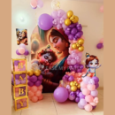 Krishna Theme Balloon Decoration for Baby Shower in Bangalore | Baby Krishna Theme Decor